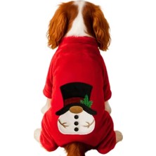 Gedyco Snowman Yumuşacık Peluş Küçük Irk Köpek Tulumu