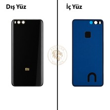 Arsking Xiaomi Mi 6 Seramik Siyah Arka Pil Kapağı Batarya Kapağı Lazer Kesim Back Cover