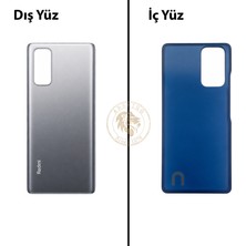 Arsking Xiaomi Redmi Note 10 Pro Oniks Grisi Arka Pil Kapağı Batarya Kapağı Lazer Kesim Back Cover