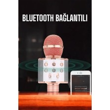 Astraltech Kablosuz Bluetooth Karaoke Mikrofon USB ve Aux Girişli, Yüksek Ses Kalitesi