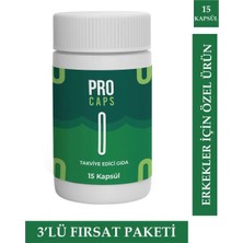 Kap Kaç Pro Caps Erkeklere Özel Güç Destekleyici 15'li x 3 Adet