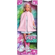 Renas Store Simba, 105733678, Steffi Love Cape Fashion, Steffi Bir Elbise ve Pelerin Giyiyor, Bot, Saç Bandı ve Özel Tasarım Çantası, 29 cm