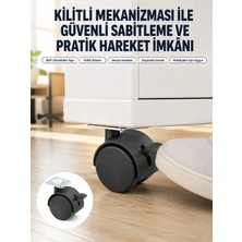 Valor Kilitli Mini Tekerlek Ayak 4 cm 4’lü Set