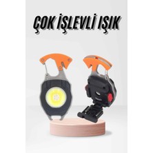 Valor Çok Işlevli Acil Durum Işığı USB Şarjlı Cep Feneri 7 Farklı Mod
