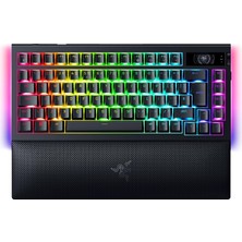 Razer Blackwidow V4 Pro%75 - Kablosuz, Çalışırken Değiştirilebilir Oyun Klavyesi - OLED Ekran (Komut