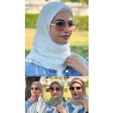 ALDAIYR 4jakarlı Pamuk Caz Eşarp 120X120 Pamuk