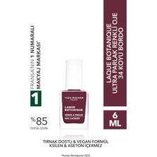 Yves Rocher Laque Botanique Ultra Parlak Renkli Vegan Oje - 34 Koyu Bordo Tırnak Dostu & Vegan
