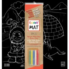 Renas Store Funny Mat Black Kutup (Tebeşirli)