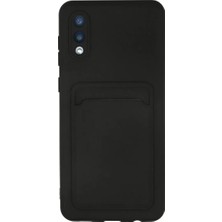 Renas Store Samsung Galaxy A02 Kılıf Kelvin Kartvizitli Silikon - Siyah