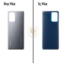 Arsking Xiaomi Mi 11-T Meteor Grisi Arka Pil Kapağı Batarya Kapağı Lazer Kesim Back Cover