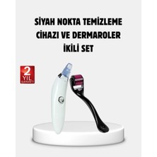 Renas Store Evde Profesyonel Cilt Bakımı Dermaroller + Siyah Nokta Temizleyici Setı