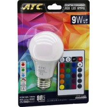 Kap Kaç Atc 9W Kumandalı Beyaz+Rgb LED Ampul
