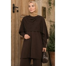 Julude Gülseli Kadın Tunik Pantolon Tesettür Ikili Takım P-00022761