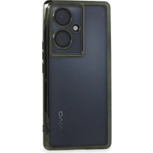 Renas Store Vivo V29 Lite Kılıf Razer Lensli Silikon - Yeşil