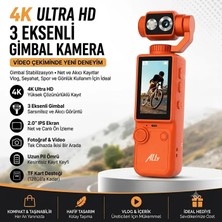 Marsilyan Ally Q8 Pocketpro 4K Dijital Vlog KAMERASI-(5775) - MCT1495-5108