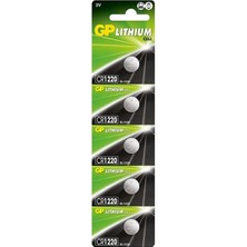 Renas Store Gp CR1220 3V Lityum Para Pil 5 Li Kart