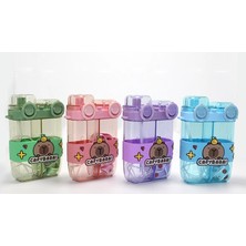 Renas Store Capybara Çift Bölmeli Pipetli Matara & Suluk ALK5108