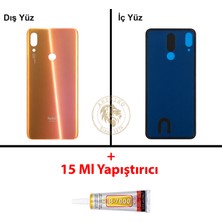 Arsking Xiaomi Redmi Note 7 Alacakaranlık Altını Arka Pil Kapağı Batarya Kapağı + B-7000 Yapıştırıcı