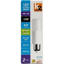 Bezos K2 E27 12W Stıck Beyaz LED Ampul