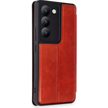 Kap Kaç V30 Lite 4g Kılıf Flip Cover - Kırmızı