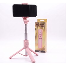 Közen M27 Four Bracket Profesyonel Tripod Selfie Çubuğu - Bluetooth Kumandalı