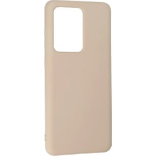 Renas Store Newface Samsung Galaxy S20 Ultra Kılıf Nano Içi Kadife Silikon - Pudra