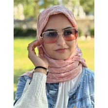 ALDAIYR Jakarlı Pamuk Caz Eşarp 120X120 Pamuk Ikinci Desen
