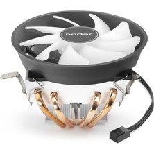 Renas Store Cpu Işlemci Soğutucu 300 Serisi 4 Bakır Borulu - Siyah Beyaz ND2600