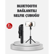Renas Store Kablosuz Bluetooth Selfie Çubuğu – 360° Dönebilir Başlık Taşınabilir ve Şık Tasarım