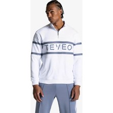 Teveo Club Yarım Fermuarlı Kazak (Demir Mavisi)