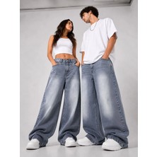 St.Poll Eskitme Yıkamalı Baggy Jean