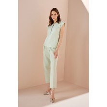 NaraMaxx Fermuarlı Poplin Bluz