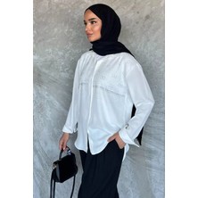 Julude Ön Taşlı Tesettür Gömlek P-00022284