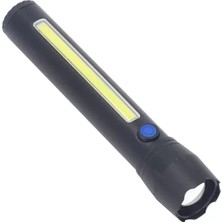 Renas Store Powermaster Metal Flashlight Power Ledli Şarjlı El Feneri PM-14621
