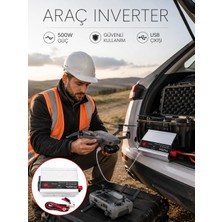 Renas Store Araçtan Ev Tipi Priz 500W Kullanımı Invertör