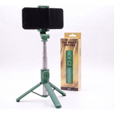Közen M27 Four Bracket Profesyonel Tripod Selfie Çubuğu - Bluetooth Kumandalı