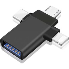 Renas Store ZR172 Siyah T Otg Çoğaltıcı Aparat