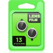 Renas Store Newface Apple Iphone 13 Mini Raze Metal Kamera Lens - Mavi