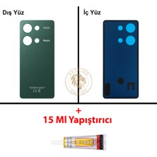 Arsking Xiaomi Redmi Note 13 Pro 4g Orman Yeşili Arka Pil Kapağı Batarya Kapağı + B-7000 Yapıştırıcı