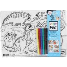 Renas Store Funny Mat - Uzay ve Dinozorlar 6'lı Kalem Hediyeli 25 x 35 cm
