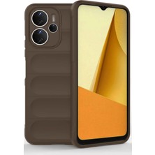 Kap Kaç Note 14 4g Kılıf Optimum Silikon - Kahverengi