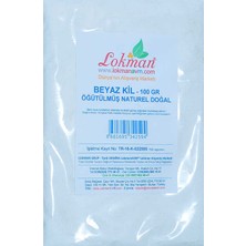 Kap Kaç Beyaz Kil Öğütülmüş Doğal Saf Naturel 100 gr Paket
