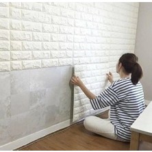 Renas Store 3D Tuğla Desenli Kendinden Yapışkanlı Duvar Paneli 58X38 cm