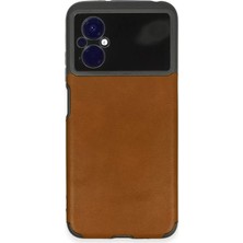 Renas Store Xiaomi Poco M5 Kılıf Loop Deri Silikon - Kahverengi