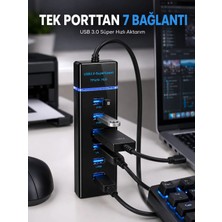 Valor USB Hub 7 Port USB 3.0 Çoklayıcı Windows  Uyumlu