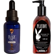 Kap Kaç Black Snake Erkekler Için For Men Playboy Masaj Yağı