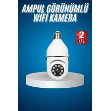 Astraltech Wifi Güvenlik Kamerası Çift Kameralı Ampule Takılabilir Sensörlü