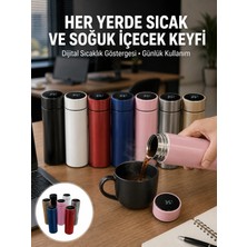 Renas Store Uzun Süre Isı Koruma Sağlayan Dijital Göstergeli Termos Yeni Nesil