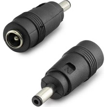 Uravas Store Dc Jack Dönüştürücü 5.5x2.5 mm Soket 4.0x1.35 mm Fiş 10 Adetli Paket Siyah HDX1315