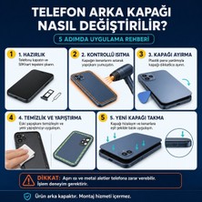Arsking Samsung S21 Plus Kırmızı Arka Pil Kapağı Batarya Kapağı Lazer Kesim + B-7000 Yapıştırıcı